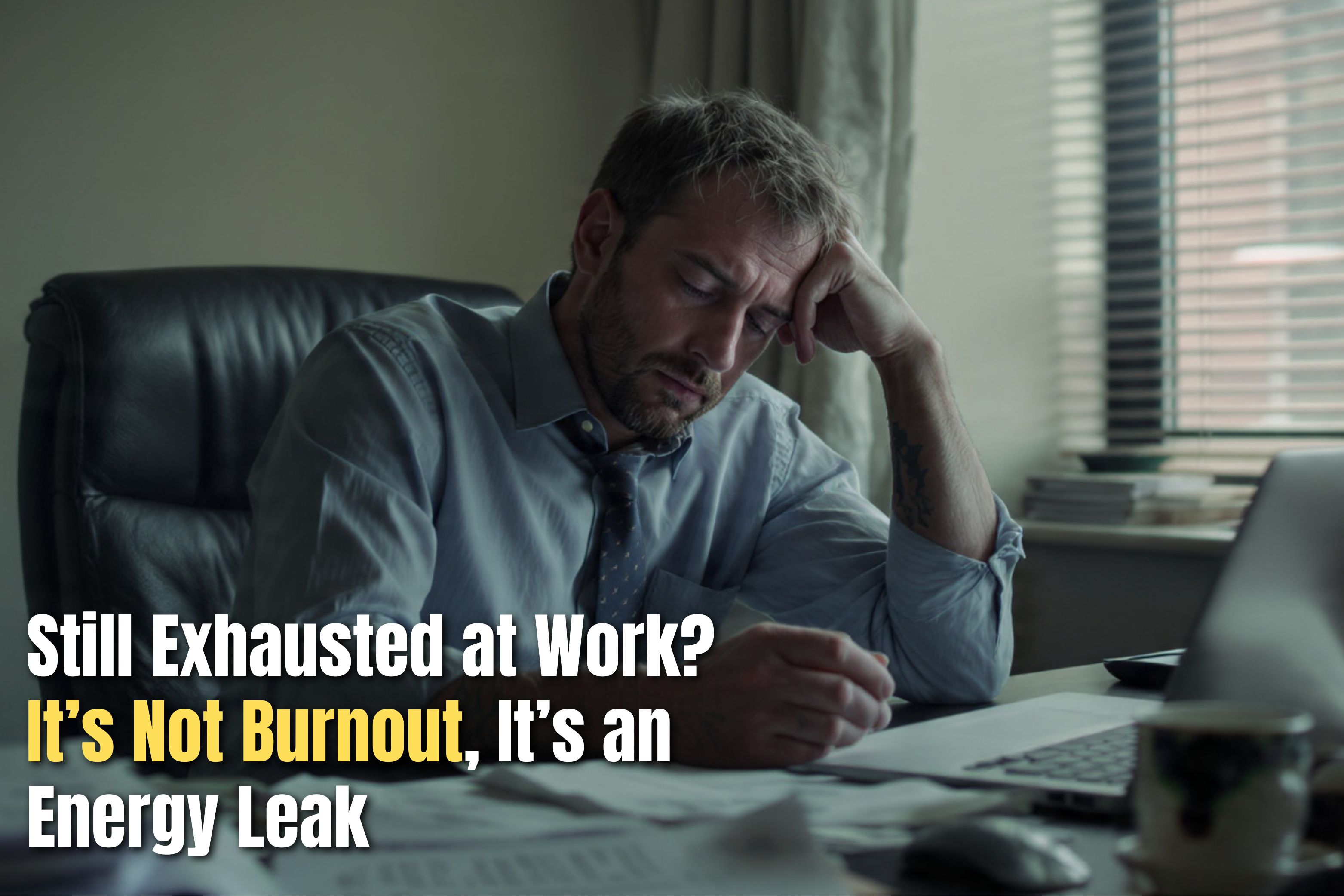 Still Exhausted at Work? It’s Not Burnout, It’s an Energy Leak