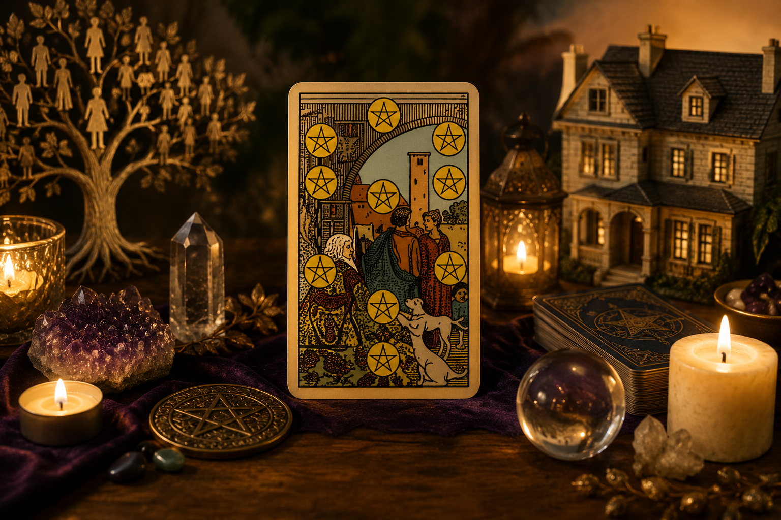 The Tarot Card for Ancestral Property: What the Ten of Pentacles Symbolizes